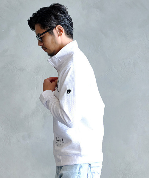 VIOLA（ヴィオラ）の「『VIOLA rumore/ヴィオラ ルモーレ』刺繍フルZIP JKT（ブルゾン・メンズ・ブラック/オフホワイト・L/XL/M）」の3枚目の写真