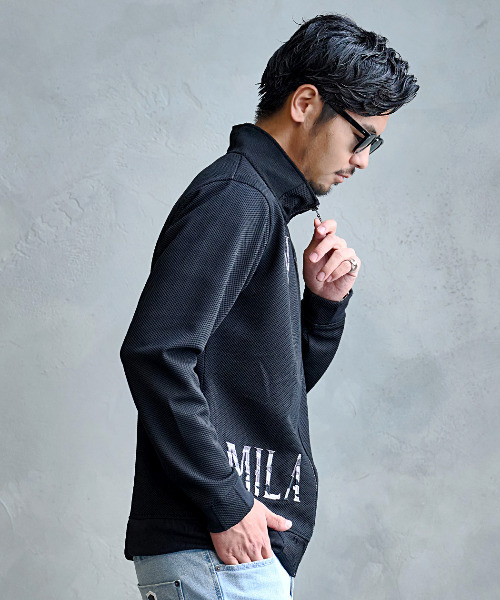 VIOLA（ヴィオラ）の「『VIOLA rumore/ヴィオラ ルモーレ』刺繍フルZIP JKT（ブルゾン・メンズ・ブラック/オフホワイト・L/XL/M）」の6枚目の写真