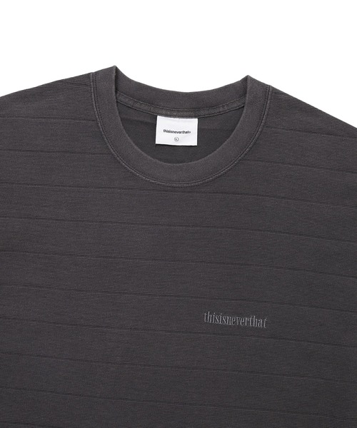 Border Jacquard L/S Tee（Tシャツ/カットソー）｜thisisneverthat
