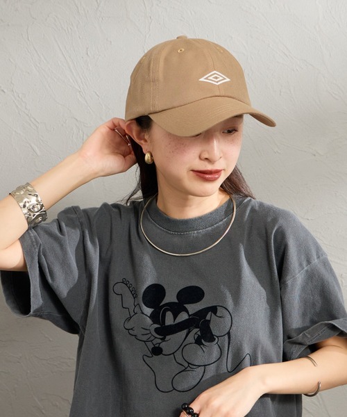 UMBRO（アンブロ）の「【WEB先行予約】[UMBRO/アンブロ] 別注 ワンポイント刺繍ロゴ キャップ（キャップ・レディース・ベージュ/グレー/ブラック・F）」の14枚目の写真