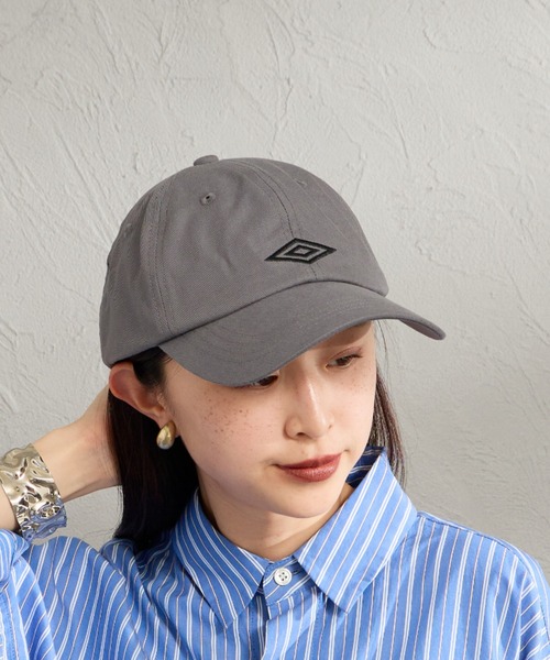 UMBRO（アンブロ）の「【WEB先行予約】[UMBRO/アンブロ] 別注 ワンポイント刺繍ロゴ キャップ（キャップ・レディース・ベージュ/グレー/ブラック・F）」の22枚目の写真