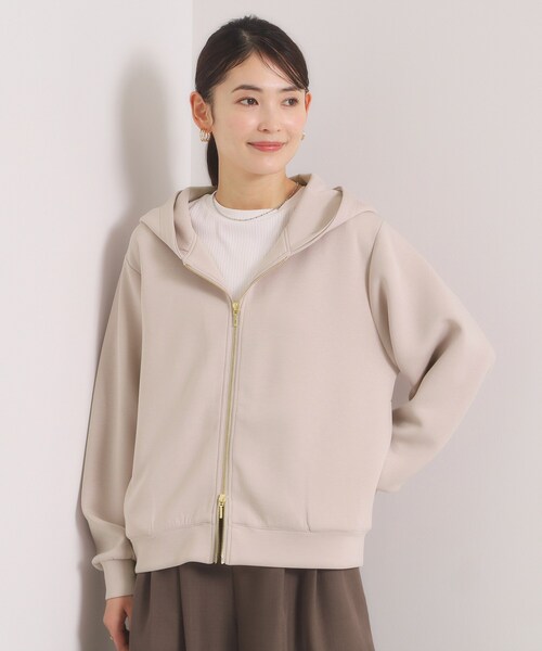 ITS'DEMO（イッツデモ）の「【花粉防止／洗濯機OK】ダンボールパーカー（パーカー・レディース・ベビーピンク/ブラック/アイボリー/ナチュラル・00）」の3枚目の写真