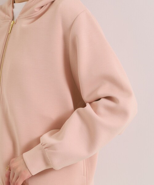 ITS'DEMO（イッツデモ）の「【花粉防止／洗濯機OK】ダンボールパーカー（パーカー・レディース・ベビーピンク/ブラック/アイボリー/ナチュラル・00）」の12枚目の写真