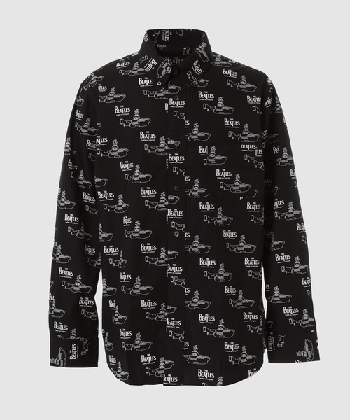 THE BEATLES CdG SUBMARINE PRINTED LONG SLEEVE SHIRT BLACK（シャツ