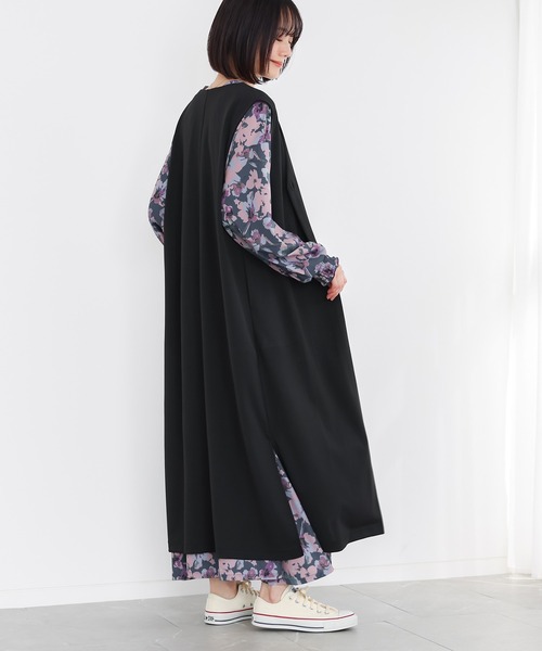 n'OrLABEL(ノアールレーベル)の「ロングポンチジレ(ベスト・レディース・モカ/ブラック・2/1)」の5枚目の写真