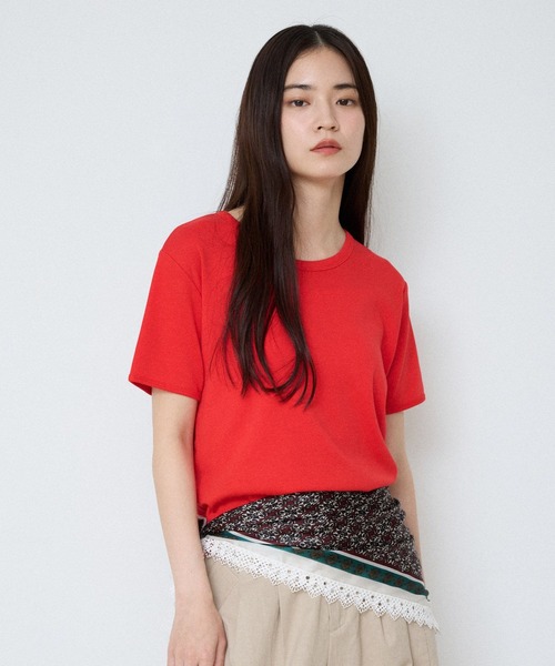 JEANASIS（ジーナシス）の「SuperiorコットンフライスTEE SS/666094（Tシャツ/カットソー・レディース・ブラック/グレー/レッド/ホワイト/ライトブルー/グリーン系その他・FREE）」の11枚目の写真