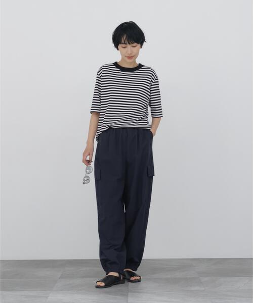 human woman(ヒューマンウーマン)の「◆ゼロロックボーダーTシャツ(Tシャツ/カットソー・レディース・ホワイト系その他3・MEDIUM)」の4枚目の写真