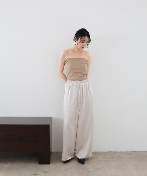 LIAN(リアン)の「リブカップ付きキャミ(キャミソール・レディース・オフホワイト/ベージュ/ブラック・FREE)」の20枚目の写真