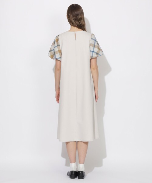 CB CRESTBRIDGE（シービークレストブリッジ）の「【Meシリーズ】パフスリーブチェックワンピース（ワンピース・レディース・ダークネイビー/ホワイト系その他/ベビーピンク・M/S）」の11枚目の写真