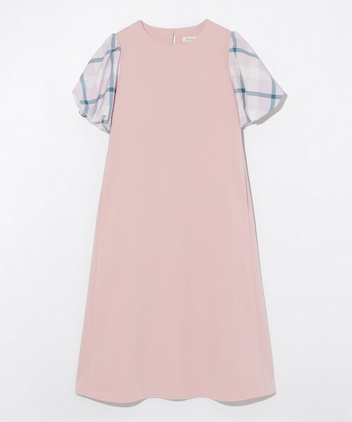 CB CRESTBRIDGE（シービークレストブリッジ）の「【Meシリーズ】パフスリーブチェックワンピース（ワンピース・レディース・ダークネイビー/ホワイト系その他/ベビーピンク・M/S）」の21枚目の写真