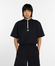 ニューバランス New Balance ニットショートスリーブハーフジップ