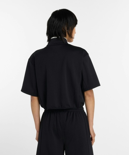 NEW BALANCE（ニューバランス）の「ニューバランス New Balance ニットショートスリーブハーフジップ（ジャージ・レディース・ベージュ/ブラック・S/M/L/XL）」の9枚目の写真