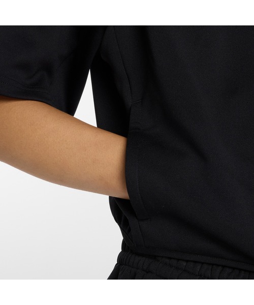 NEW BALANCE（ニューバランス）の「ニューバランス New Balance ニットショートスリーブハーフジップ（ジャージ・レディース・ベージュ/ブラック・S/M/L/XL）」の11枚目の写真