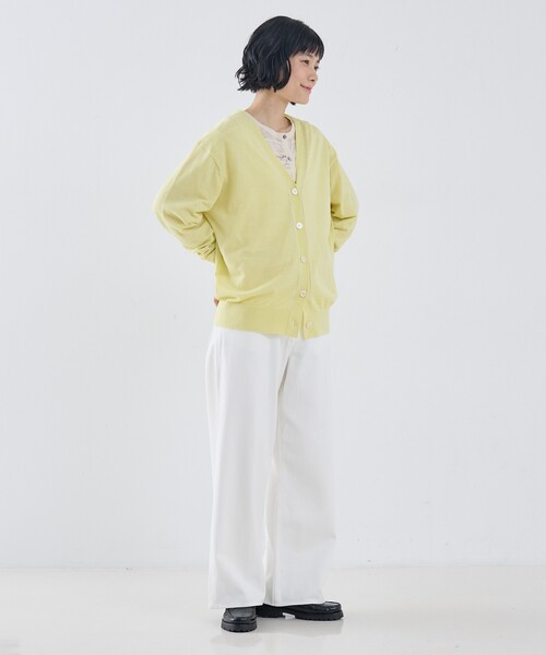 collex（コレックス）の「シアーラインカーディガン（カーディガン/ボレロ・レディース・ピンク/ライトブルー/ブラック・フリー）」の5枚目の写真