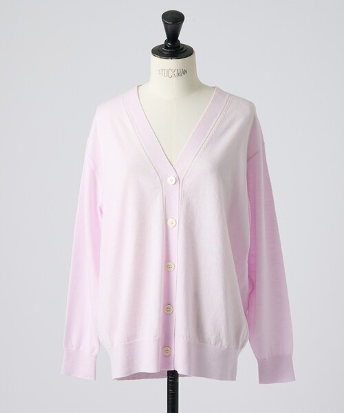 collex（コレックス）の「シアーラインカーディガン（カーディガン/ボレロ・レディース・ピンク/ライトブルー/ブラック・フリー）」の15枚目の写真