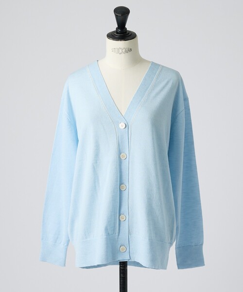 collex（コレックス）の「シアーラインカーディガン（カーディガン/ボレロ・レディース・ピンク/ライトブルー/ブラック・フリー）」の16枚目の写真