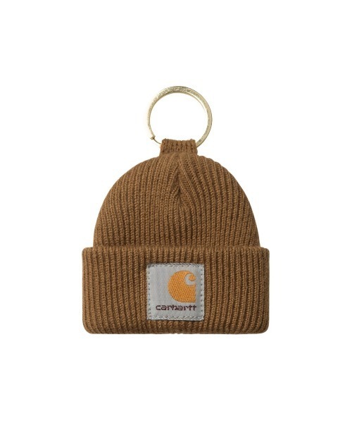 Carhartt WIP（カーハートダブリューアイピー）の「Carhartt WIP MINI WATCH HAT KEYCHAIN（カーハートワークインプログレス ミニ ウォッチ ハット キーチェーン）（キーホルダー・メンズ・ブラック/ブラウン系・ONE SIZE）」の4枚目の写真
