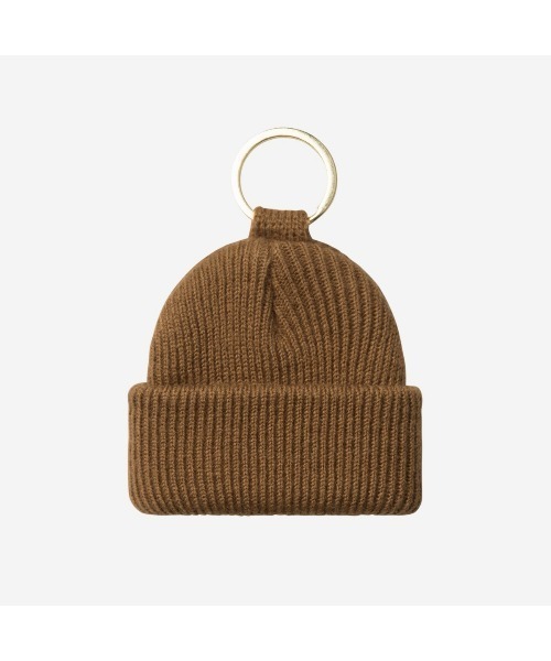 Carhartt WIP（カーハートダブリューアイピー）の「Carhartt WIP MINI WATCH HAT KEYCHAIN（カーハートワークインプログレス ミニ ウォッチ ハット キーチェーン）（キーホルダー・メンズ・ブラック/ブラウン系・ONE SIZE）」の5枚目の写真