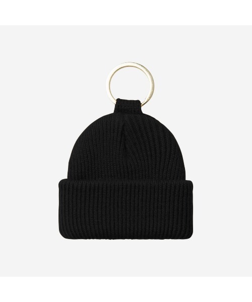 Carhartt WIP（カーハートダブリューアイピー）の「Carhartt WIP MINI WATCH HAT KEYCHAIN（カーハートワークインプログレス ミニ ウォッチ ハット キーチェーン）（キーホルダー・メンズ・ブラック/ブラウン系・ONE SIZE）」の3枚目の写真