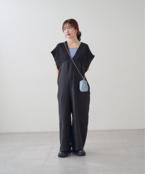 前後2WAY/3サイズ展開】ギャザーオールインワン(サロペット 前後2WAY/3サイズ展開】ギャザーオールインワン(サロペット