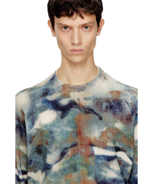 DIESEL（ディーゼル）の「メンズ プルオーバーニット K-ILLUM（ニット/セーター・メンズ・アーミー・SMALL）」の2枚目の写真