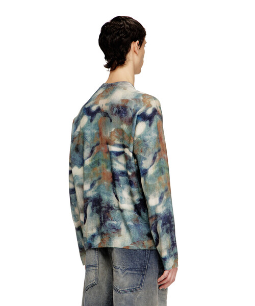 DIESEL（ディーゼル）の「メンズ プルオーバーニット K-ILLUM（ニット/セーター・メンズ・アーミー・SMALL）」の4枚目の写真