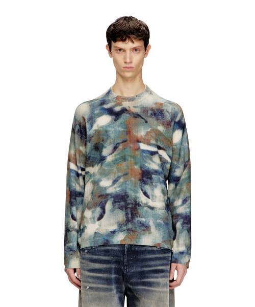 DIESEL（ディーゼル）の「メンズ プルオーバーニット K-ILLUM（ニット/セーター・メンズ・アーミー・SMALL）」の5枚目の写真