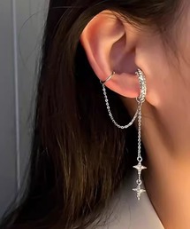 MASHIRO（マシロ）の「【MASHIRO】ドロップスターダストダブルイヤーカフ 片耳用(MA/EK555)（イヤーカフ）」