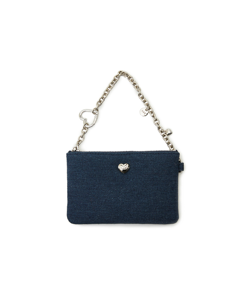 LAP(ラップ)の「LOVE CHAIN TOTE BAG AS7AB203(メッセンジャーバッグ・レディース・ネイビー/ブルー/ブラック・FREE)」の2枚目の写真