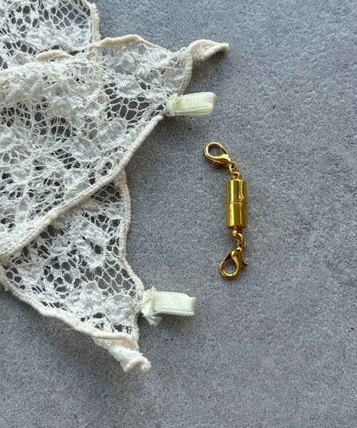 DouDou（ドゥドゥ）の「レースマグネット付スカーフ（ストール/ショール・レディース・ブラック/オフホワイト・FREE）」の14枚目の写真