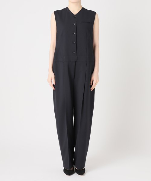 journal standard L'essage（ジャーナルスタンダードレサージュ）の「ウーリーノライトALL IN ONE（つなぎ/オールインワン・レディース・グレー/ネイビー・38/36）」の9枚目の写真