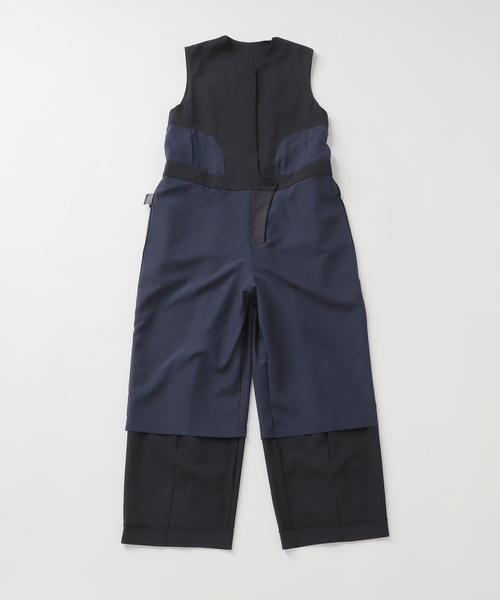 journal standard L'essage（ジャーナルスタンダードレサージュ）の「ウーリーノライトALL IN ONE（つなぎ/オールインワン・レディース・グレー/ネイビー・38/36）」の20枚目の写真