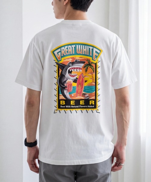 INNOCENT(イノセント)の「【T18】GREAT WHITE T-SHIRTS(Tシャツ/カットソー・メンズ・ホワイト・MEDIUM/LARGE/X-LARGE)」の1枚目の写真