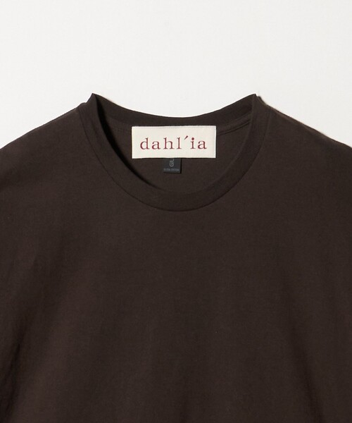 dahl'ia(ダリア)の「【WEB限定】<dahl’ia>フリルスリーブ Tシャツ(Tシャツ/カットソー・レディース・ネイビー/ダークブラウン/ホワイト・FREE)」の15枚目の写真
