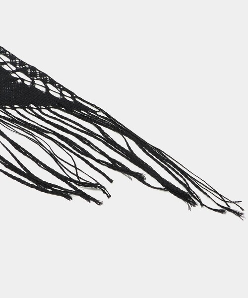 ASAUCE MELER（アソースメレ）の「＜ASAUCE MELER＞C FRG TRI  ストール（ストール/ショール・レディース・ブラック・FREE）」の3枚目の写真