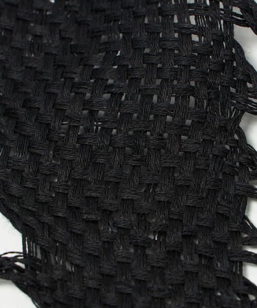 ASAUCE MELER（アソースメレ）の「＜ASAUCE MELER＞C FRG TRI  ストール（ストール/ショール・レディース・ブラック・FREE）」の4枚目の写真