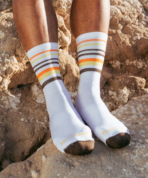 DARN TOUGH VERMONT(ダーンタフバーモント)の「DARN TOUGH/ダーンタフ 5012 Fastpack Micro Crew Lightweight Hiking Socks(ソックス/靴下・メンズ・ホワイト/チャコールグレー/ブルーグリーン・LARGE/MEDIUM)」の2枚目の写真