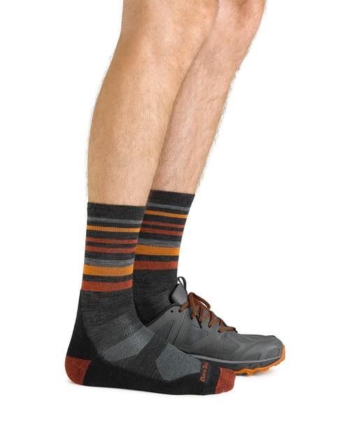 DARN TOUGH VERMONT(ダーンタフバーモント)の「DARN TOUGH/ダーンタフ 5012 Fastpack Micro Crew Lightweight Hiking Socks(ソックス/靴下・メンズ・ホワイト/チャコールグレー/ブルーグリーン・LARGE/MEDIUM)」の8枚目の写真