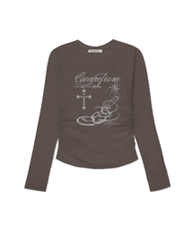 ESCAPEFROM（エスケープフロム）の「スタークロスプリントスリムフィットシャーリングロングスリーブ [4カラー]（Tシャツ/カットソー）」
