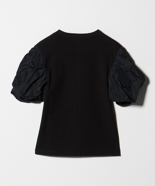ASTRAET(アストラット)の「<ASTRAET>フライスxタフタ パフスリーブカットソー(Tシャツ/カットソー・レディース・ブラック/ホワイト・FREE)」の13枚目の写真