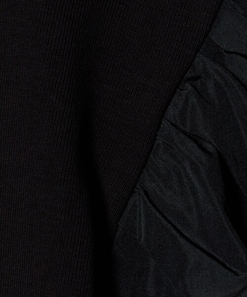 ASTRAET(アストラット)の「<ASTRAET>フライスxタフタ パフスリーブカットソー(Tシャツ/カットソー・レディース・ブラック/ホワイト・FREE)」の16枚目の写真