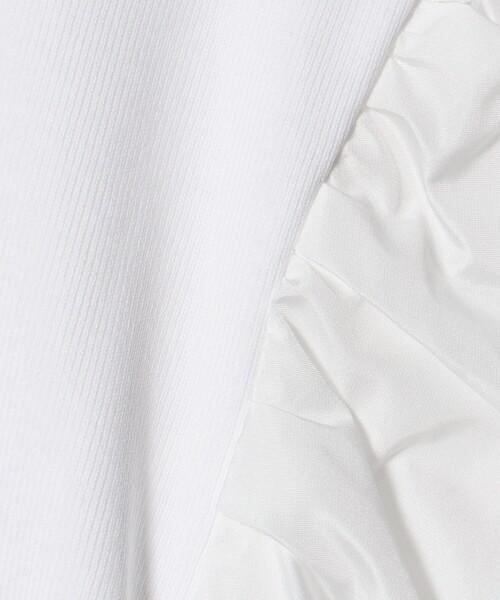 ASTRAET(アストラット)の「<ASTRAET>フライスxタフタ パフスリーブカットソー(Tシャツ/カットソー・レディース・ブラック/ホワイト・FREE)」の19枚目の写真