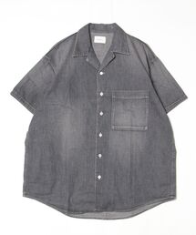 superNova.（スーパーノヴァ）の「【superNova.】Big open collar S/S shirt - Old vintage wash（シャツ/ブラウス）」