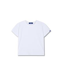 ドルフィン ウィメンズ セミクロップ ルーズフィット コットン スパン 半袖 Tシャツ 3COLOR