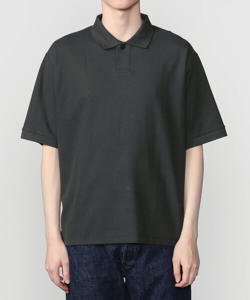 handvaerk(ハンドバーク)の「handvaerk | コットンピケ ポロシャツ MEN(ポロシャツ・メンズ・チャコール/グリーン系その他/ライトグレー・M/S/L)」の4枚目の写真