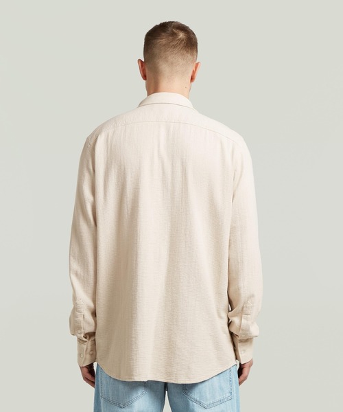 G-STAR(ジースター)の「Clean Regular Shirt/クリーンレギュラーシャツ(シャツ/ブラウス・メンズ・ホワイト系その他・X-SMALL/X-LARGE/LARGE/MEDIUM/SMALL)」の2枚目の写真
