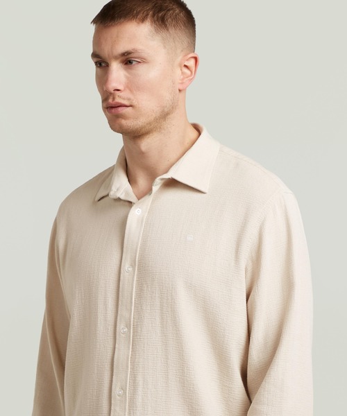 G-STAR(ジースター)の「Clean Regular Shirt/クリーンレギュラーシャツ(シャツ/ブラウス・メンズ・ホワイト系その他・X-SMALL/X-LARGE/LARGE/MEDIUM/SMALL)」の3枚目の写真