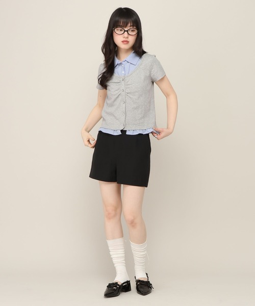 Heather(ヘザー)の「ドッキングレイヤードTEE 774592(Tシャツ/カットソー・レディース・グレー/ネイビー/アイボリー・FREE)」の8枚目の写真