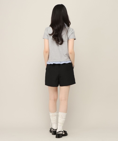 Heather(ヘザー)の「ドッキングレイヤードTEE 774592(Tシャツ/カットソー・レディース・グレー/ネイビー/アイボリー・FREE)」の9枚目の写真