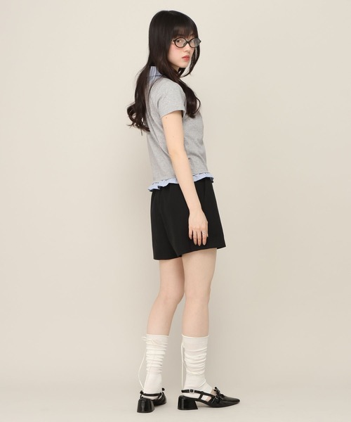 Heather(ヘザー)の「ドッキングレイヤードTEE 774592(Tシャツ/カットソー・レディース・グレー/ネイビー/アイボリー・FREE)」の10枚目の写真